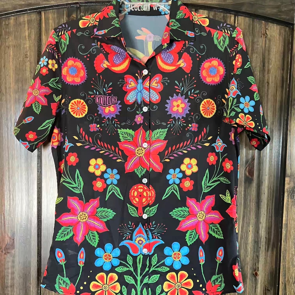 Women's Cycology MTB Jersey button down Size M